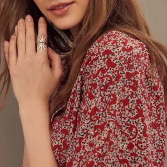 NWT: ba&sh: Robe School Short Print Dress - Picture 2 of 7